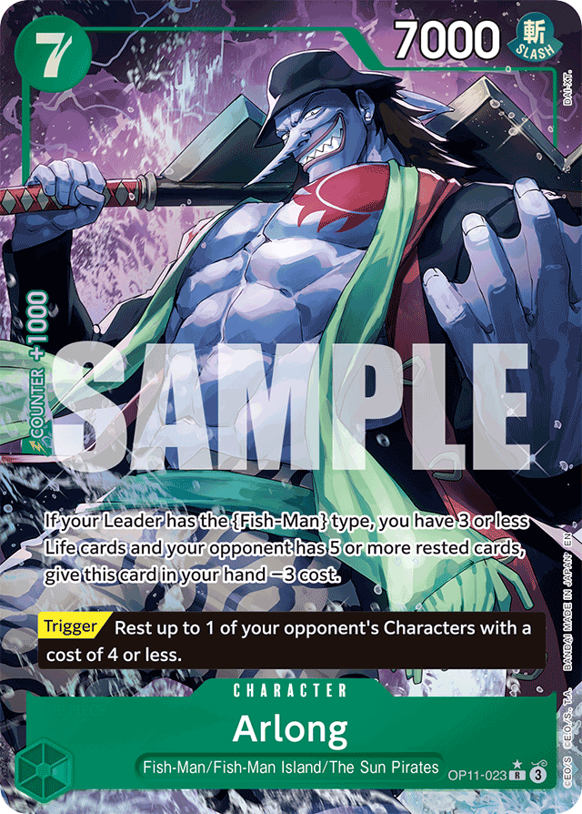 Arlong - OP11-023 - Rare (Alternate Art) - A Fist Of Divine Speed
