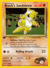 Brock's Sandshrew - 071/132 - Gym Heroes