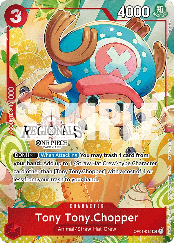 Tony Tony.Chopper - OP01-015 - Uncommon (Regional Participant Stamp) - Romance Dawn