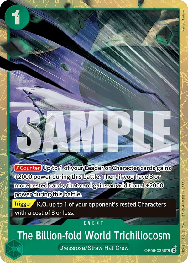 The Billion-fold World Trichiliocosm - OP06-038 - Uncommon (Best Selection Vol2Alt Art) - Wings of the Captain