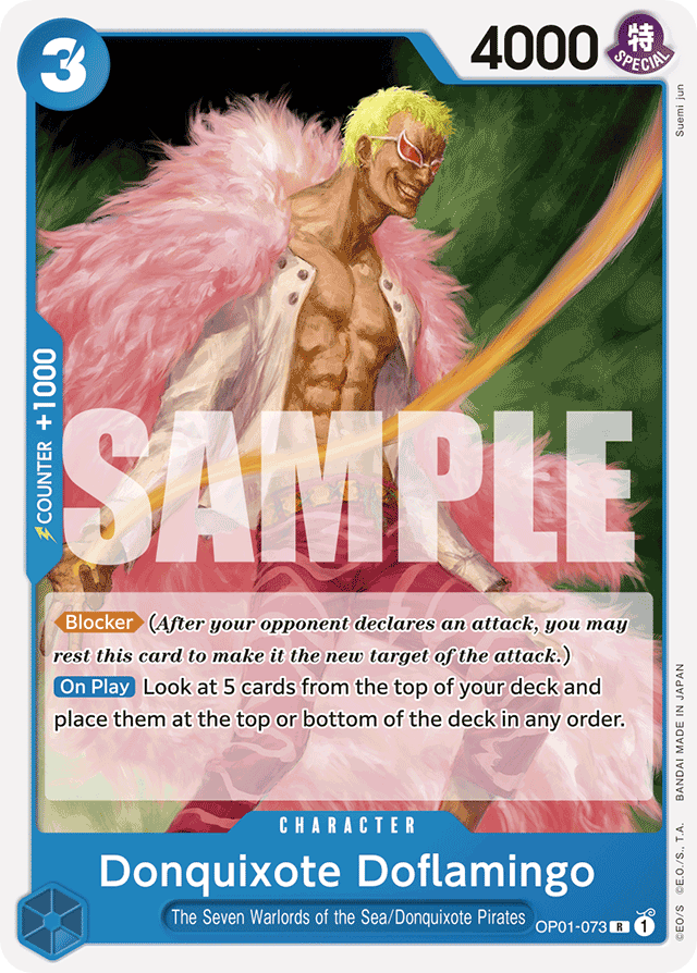 Donquixote Doflamingo - OP01-073 - Rare (Reprint) - Romance Dawn