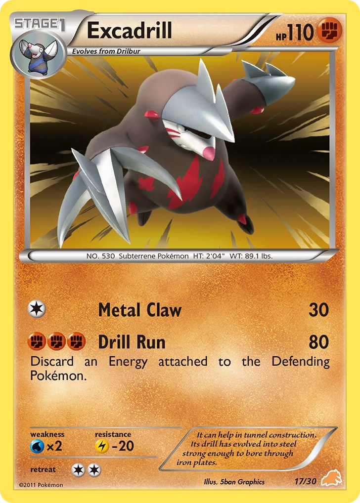 Excadrill - 17/30 - BW Trainer Kit Excadrill
