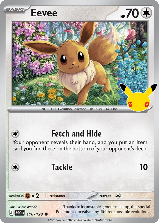 Eevee - 116/128 - 30th Celebration