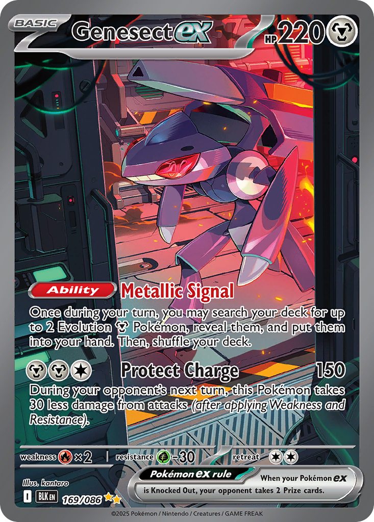 Genesect ex - 169/86 - Black Bolt