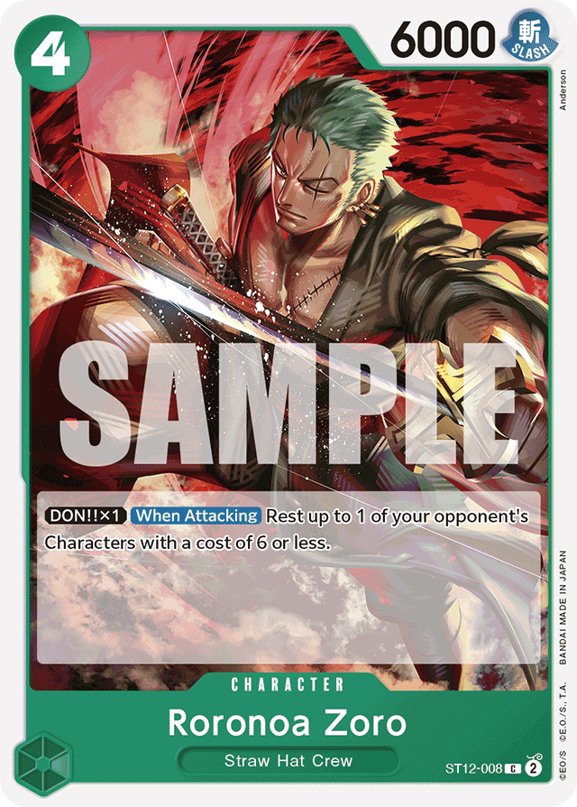 Roronoa Zoro - ST12-008 - Common - Zoro and Sanji