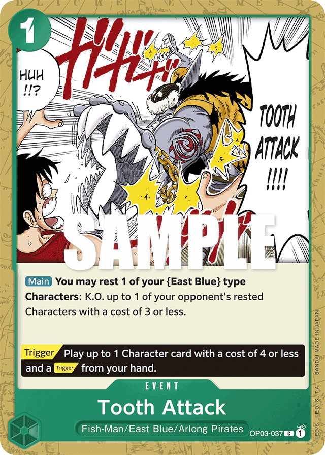 Tooth Attack - OP03-037 - Common - Pillars of Strength