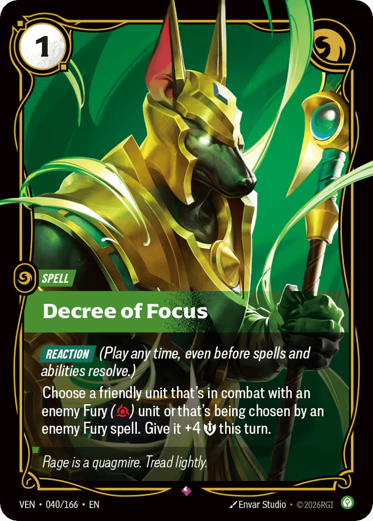 Decree Of Focus - 040/166 - Rare - Vendetta