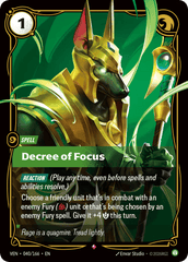 Decree Of Focus - 040/166 - Rare - Vendetta