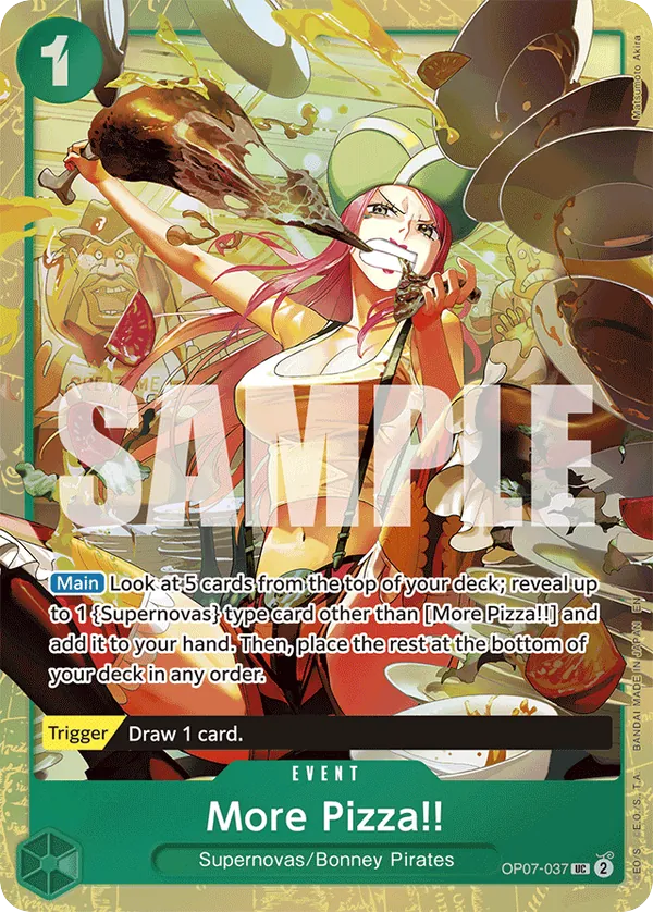 More Pizza!! - OP07-037 - Uncommon (Best Selection Vol4Alt Art) - 500 Years In The Future