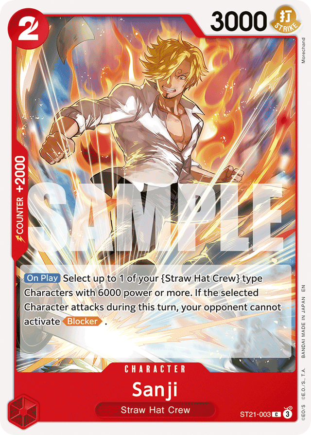 Sanji - ST21-003 - Common (Reprint) - EX Gear 5