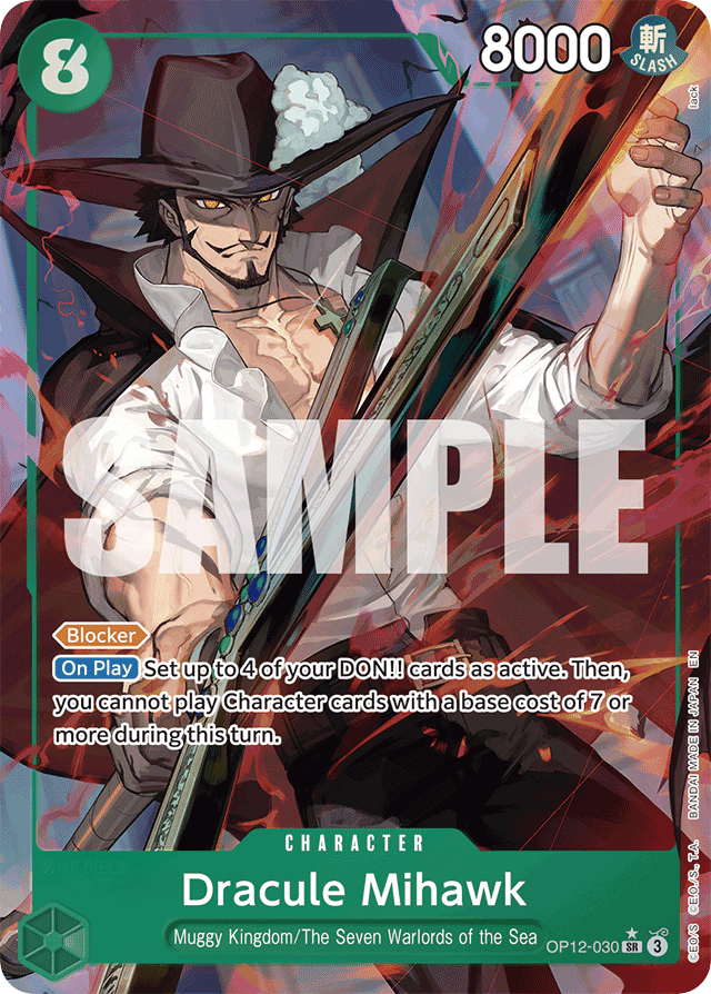 Dracule Mihawk - OP12-030 - Super Rare (Alternate Art) - Legacy of the Master