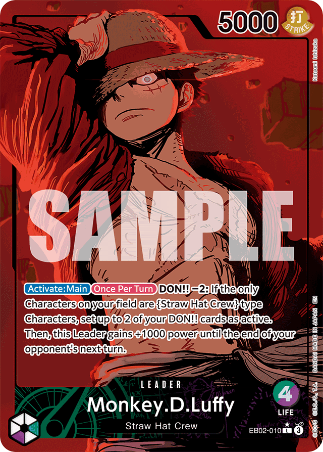Monkey.D.Luffy - EB02-010 - Leader (Alternate Art) - Anime 25th Collection