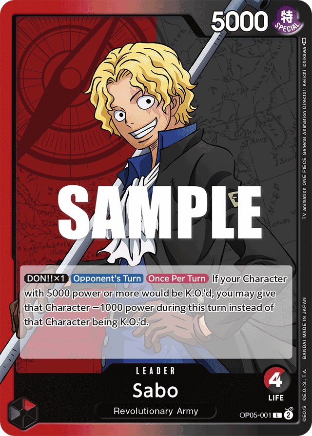 Sabo - OP05-001 - Leader - Awakening of the New Era