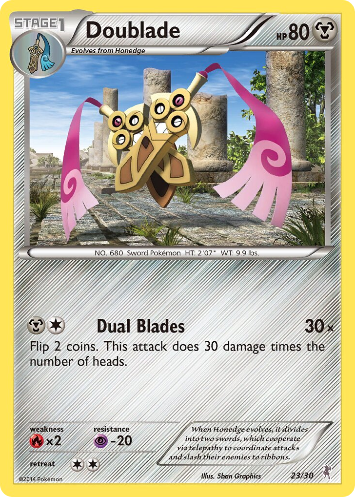 Doublade - 23/30 - XY Trainer Kit Bisharp