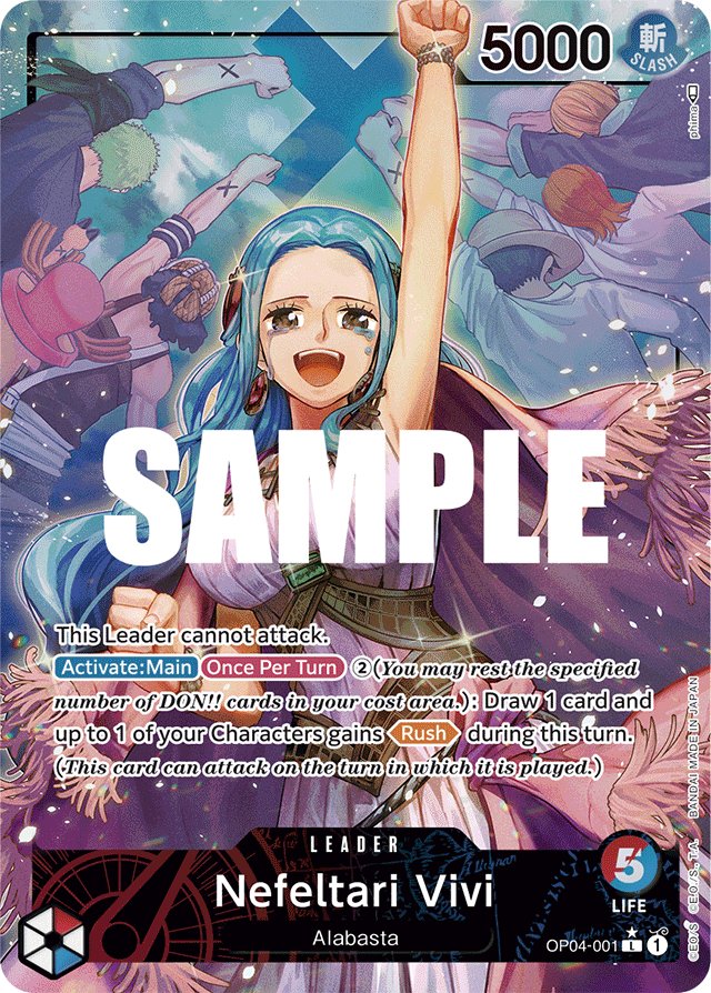 Nefeltari Vivi - OP04-001 - Leader (Alternate Art) - Kingdoms of Intrigue