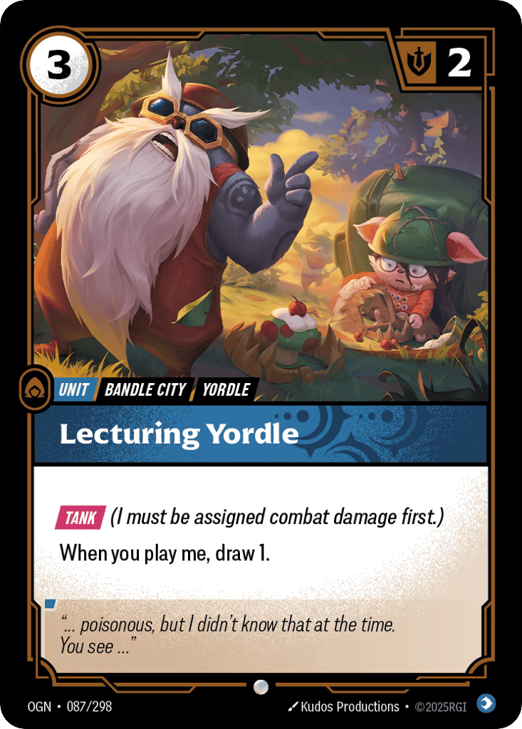 Lecturing Yordle - 087/298 - Common - Origins