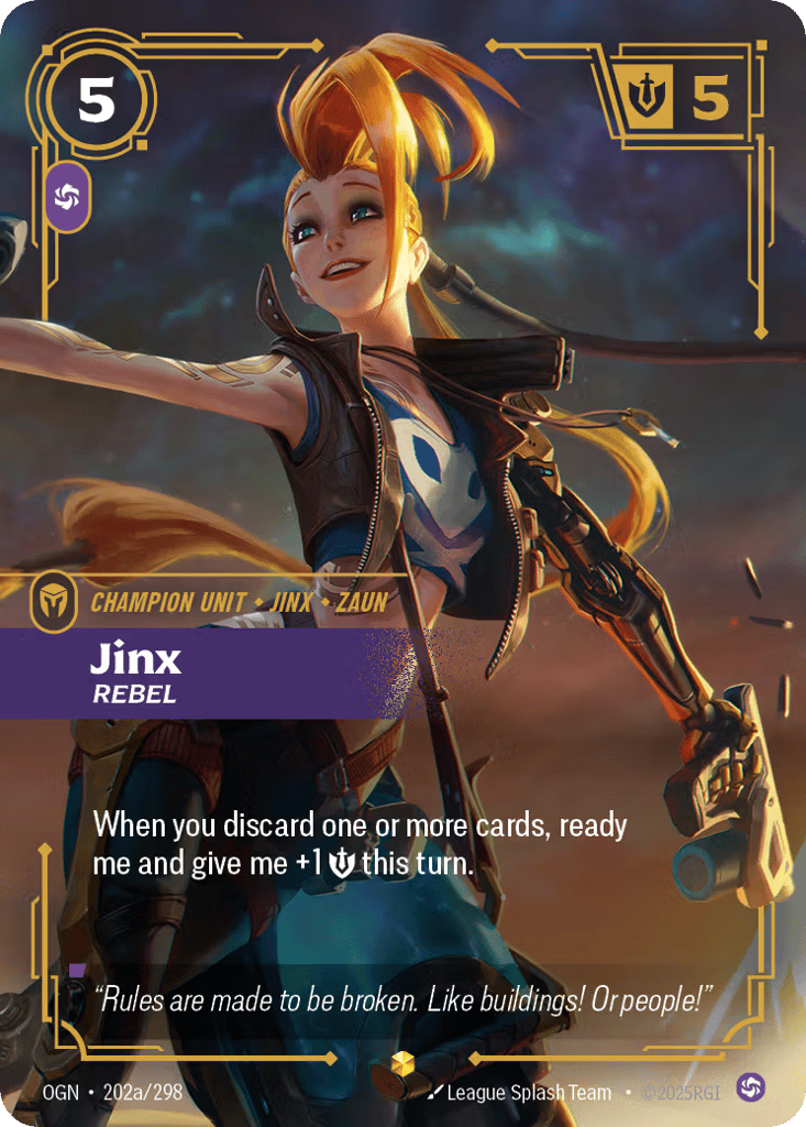 Jinx, Rebel - 202a/298 - Showcase - Origins
