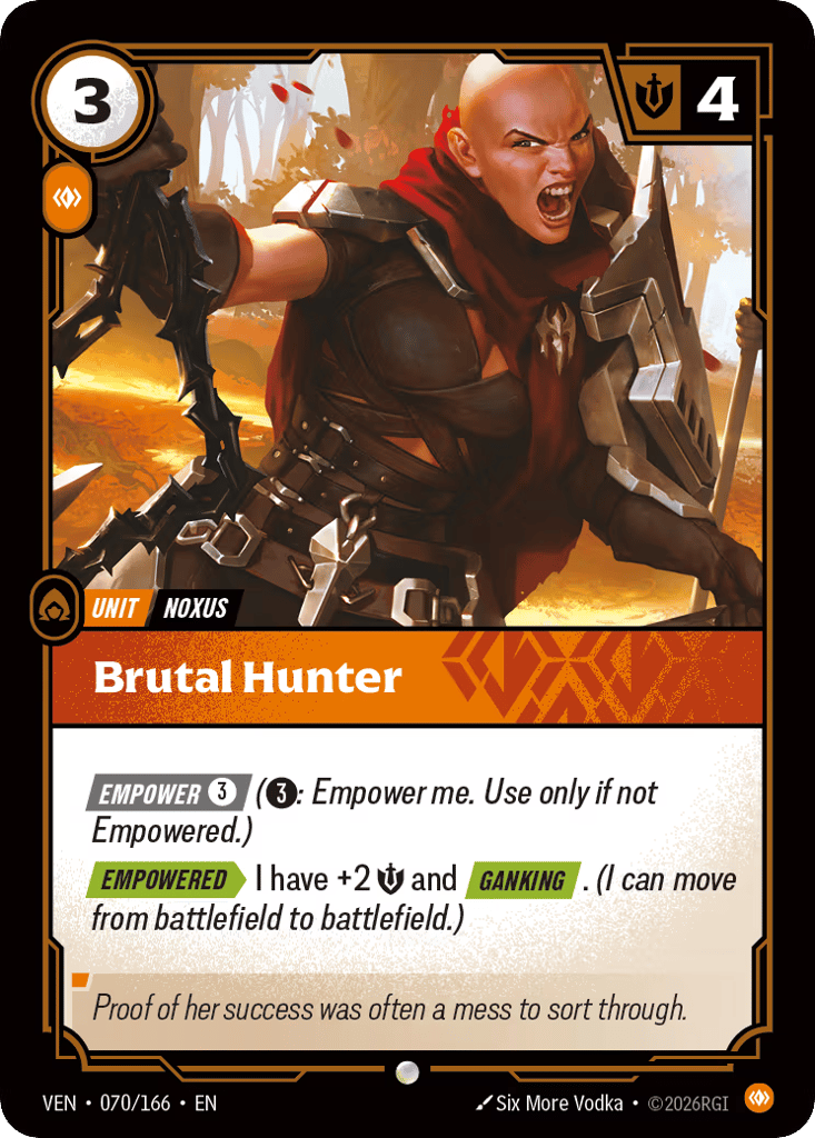 Brutal Hunter - 070/166 - Common - Vendetta