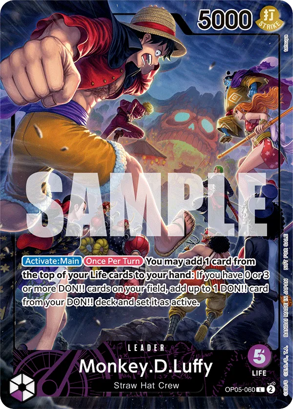 Monkey.D.Luffy - OP05-060 - Leader (Psa Magazine Alt Art) - Awakening of the New Era