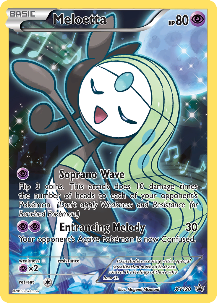 Meloetta - XY120 - XY Black Star Promos