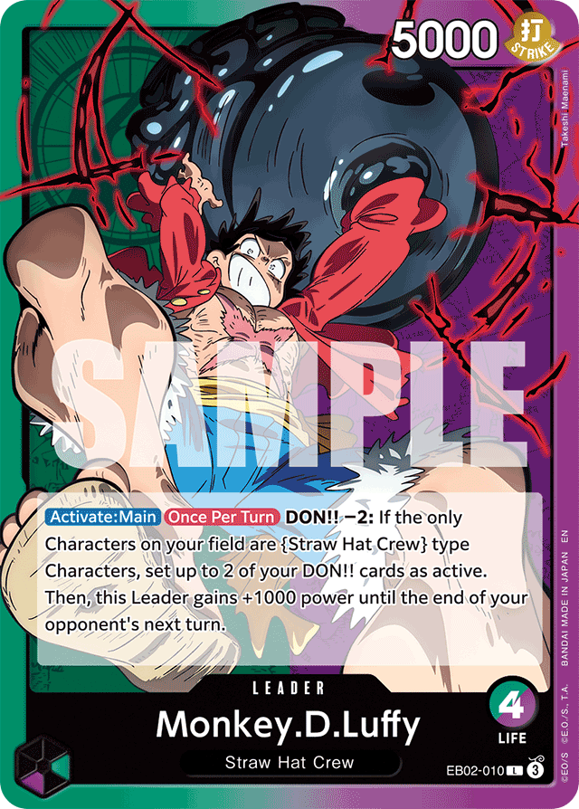 Monkey.D.Luffy - EB02-010 - Leader - Anime 25th Collection