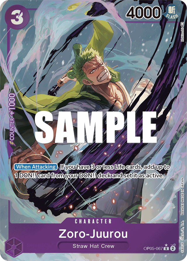 Zoro-Juurou - OP05-067 - Rare (Alternate Art) - Awakening of the New Era