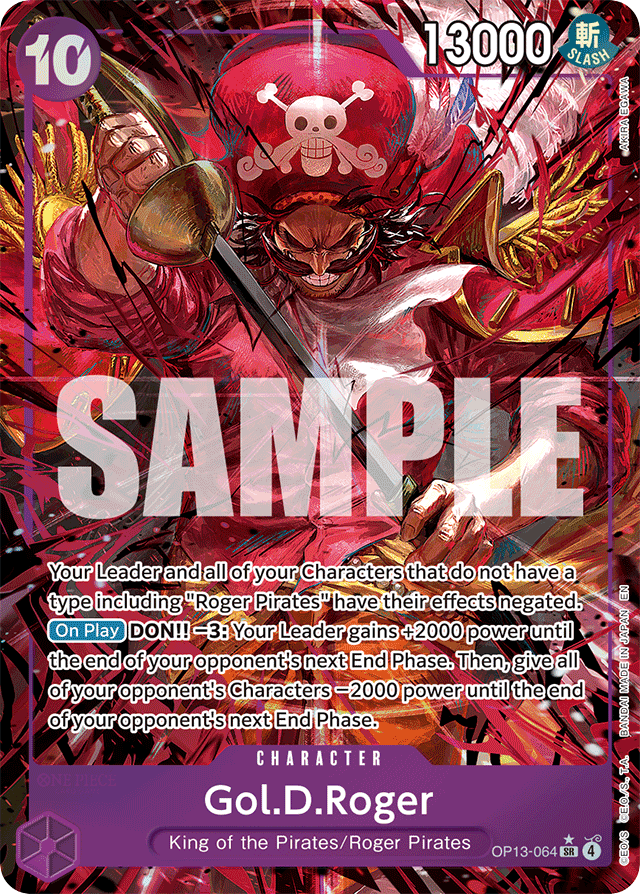Gol.D.Roger - OP13-064 - Super Rare (Alternate Art) - Carrying On His Will