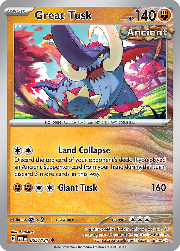 Great Tusk - 055/131 - Prismatic Evolutions
