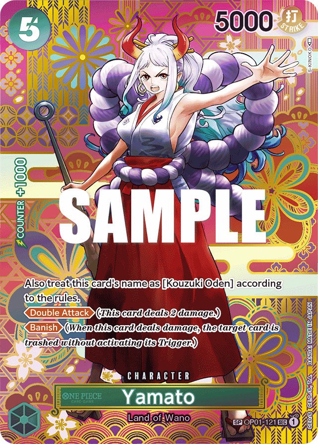 Yamato - OP01-121 - Secret Rare (Special Alternate Art) - Romance Dawn