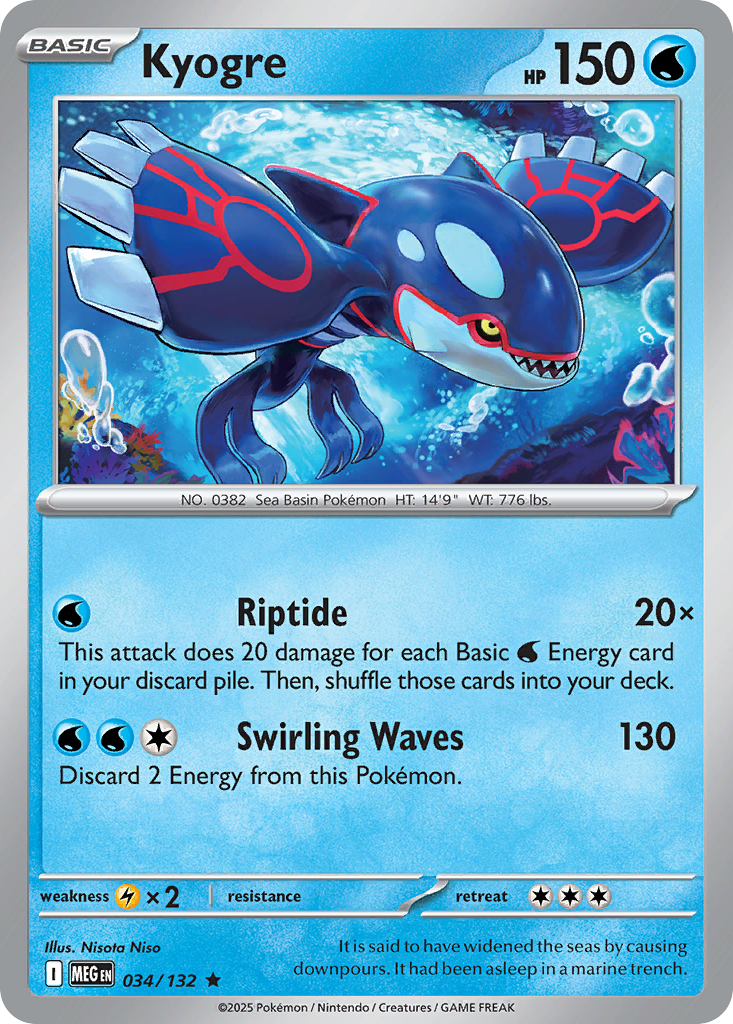 Kyogre - 034/132 - Mega Evolution