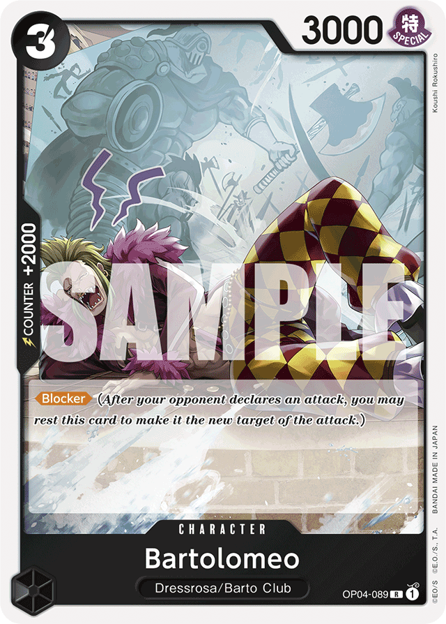 Bartolomeo - OP04-089 - Rare (Reprint) - Kingdoms of Intrigue