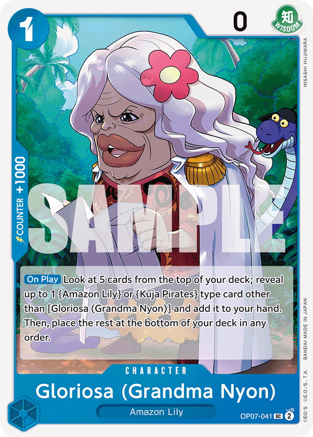 Gloriosa (Grandma Nyon) - OP07-041 - Uncommon - 500 Years In The Future
