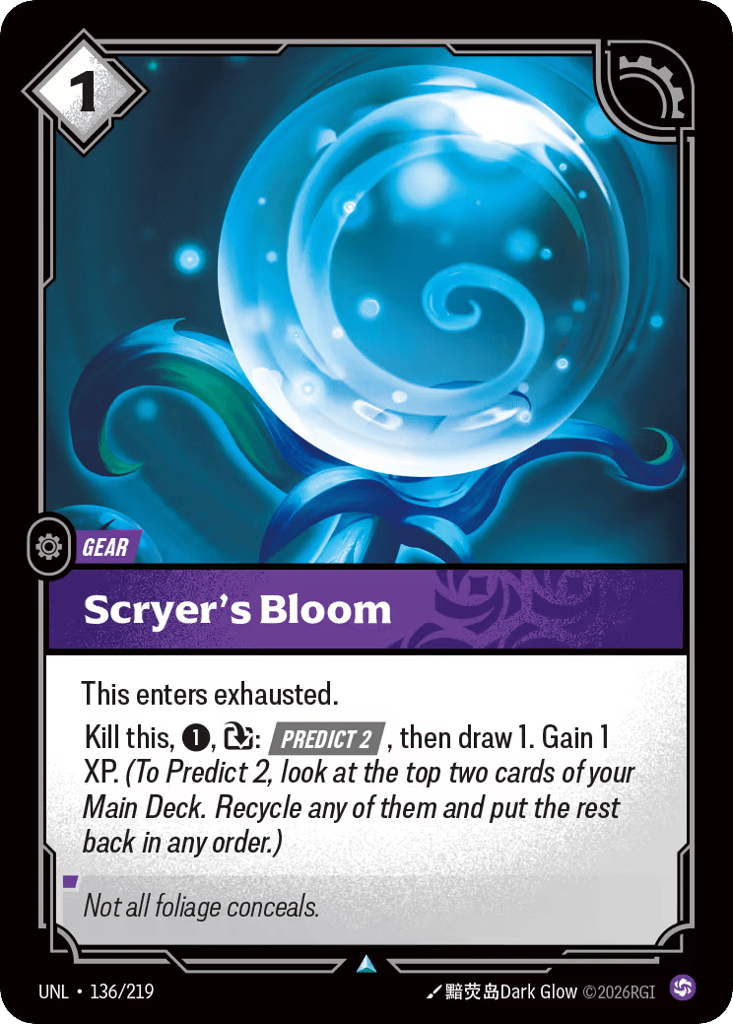 Scryer's Bloom - 136/219 - Uncommon - Unleashed