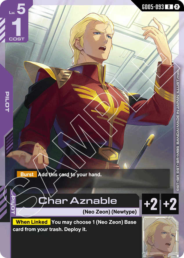 Char Aznable - GD05-093 - Rare - Freedom Ascension