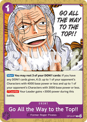 Go All the Way to the Top!! - OP13-077 - Common - Carrying On His Will