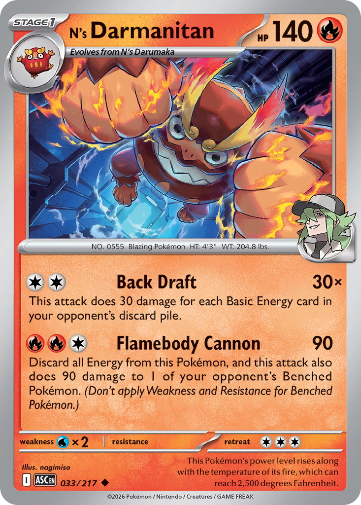 N's Darmanitan - 033/217 - Ascended Heroes