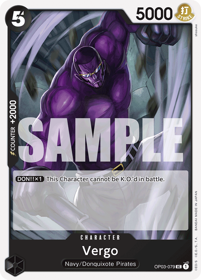Vergo - OP03-079 - Uncommon (Premium Reprint) - Pillars of Strength