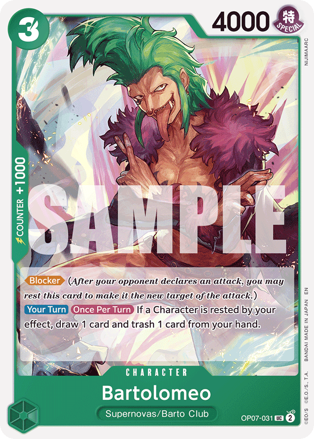 Bartolomeo - OP07-031 - Uncommon (Starter Deck) - 500 Years In The Future
