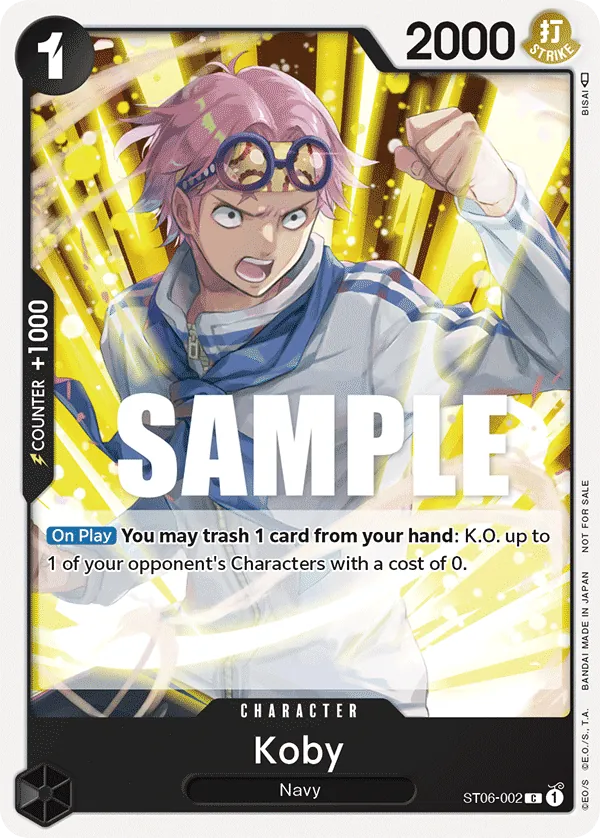 Koby - ST06-002 - Common (Promotion Pack Alt Art) - Absolute Justice
