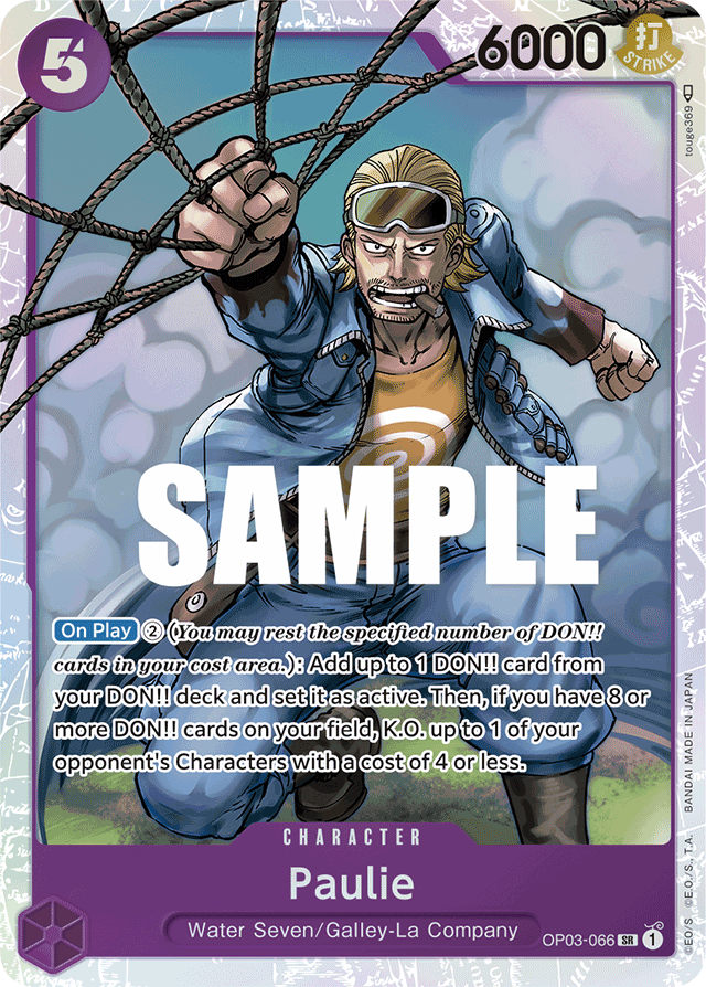 Paulie - OP03-066 - Super Rare - Pillars of Strength