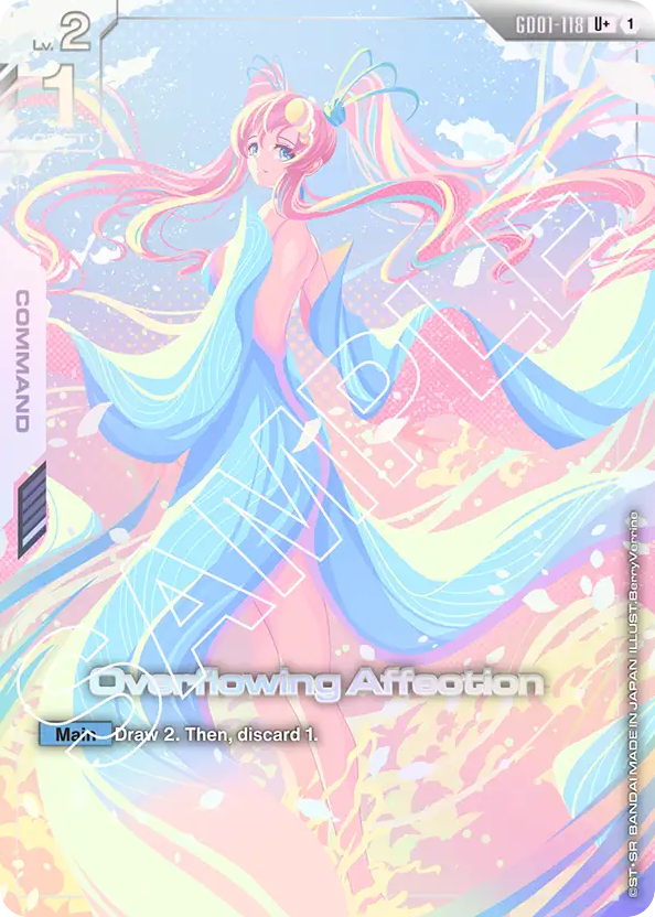Overflowing Affection - GD01-118 - Uncommon (Alternate Art) - Newtype Rising