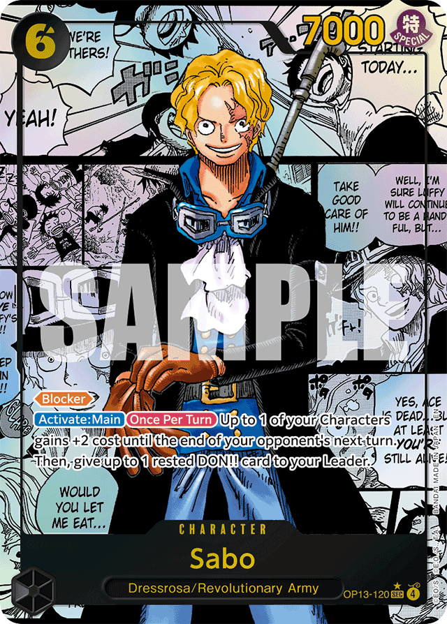 Sabo - OP13-120 - Secret Rare (Manga Alt Art) - Carrying On His Will
