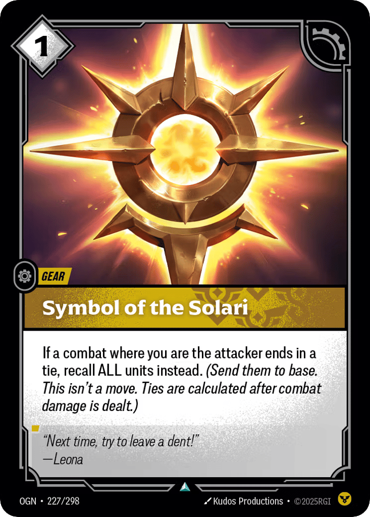 Symbol Of The Solari - 227/298 - Uncommon - Origins