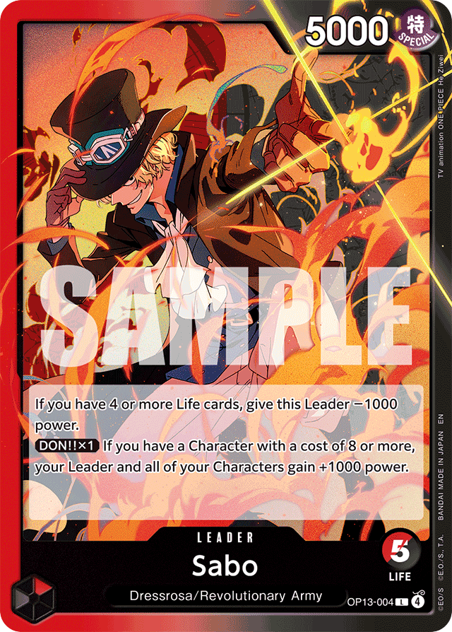 Sabo - OP13-004 - Leader - Carrying On His Will