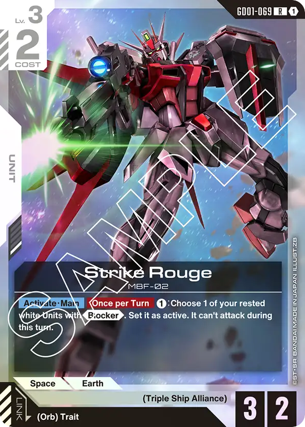 Strike Rouge - GD01-069 - Rare - Newtype Rising