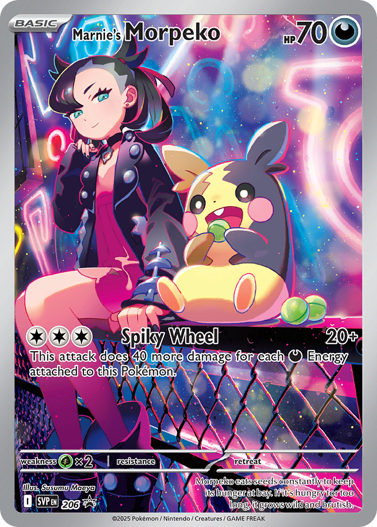 Marnie's Morpeko - 206 - Scarlet & Violet Black Star Promos