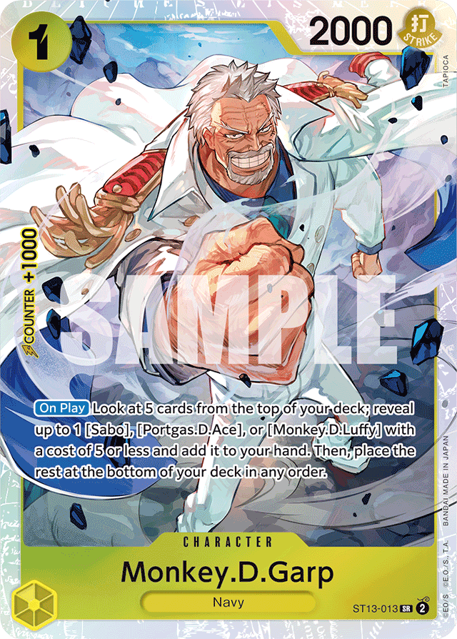 Monkey.D.Garp - ST13-013 - Super Rare - Ultra Deck: The Three Brothers