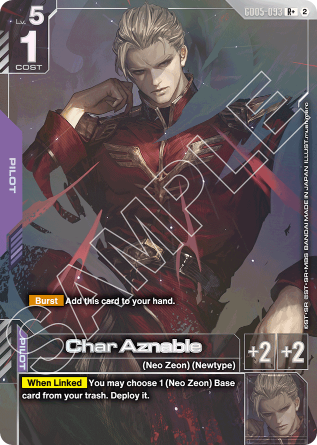 Char Aznable - GD05-093 - Rare (Alternate Art) - Freedom Ascension