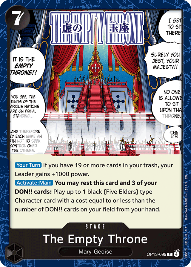 The Empty Throne - OP13-099 - Common - Carrying On His Will