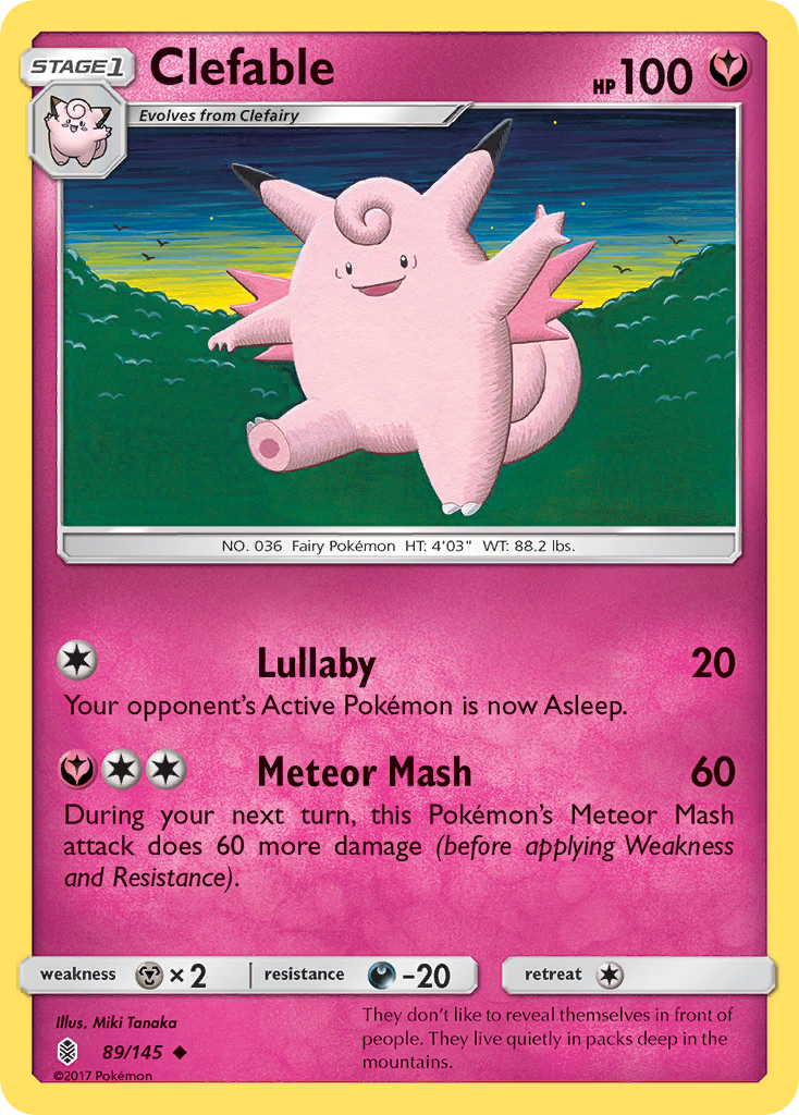 Clefable - 089/145 - Guardians Rising